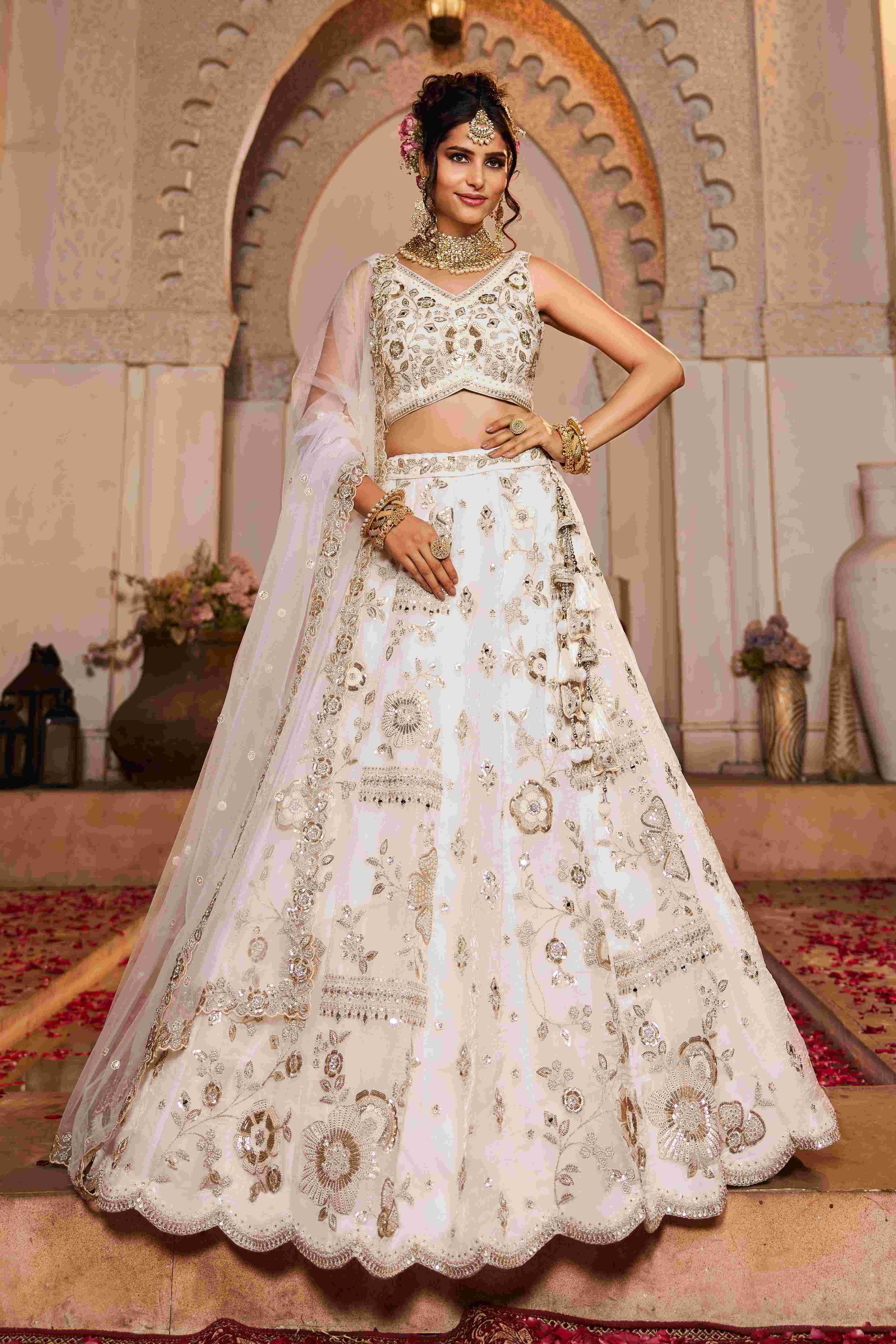 Tissue Bridal Net Lehenga Choli - Top-Rated Customer Favorite - MYLUXURY LANE ENTERPRISE